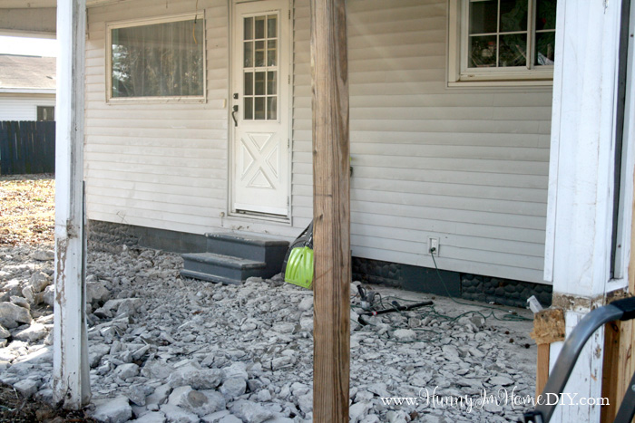 Follow along with us as we build our DIY home addition. Check out the demolition phase at www.hunnyimhomediy.com.