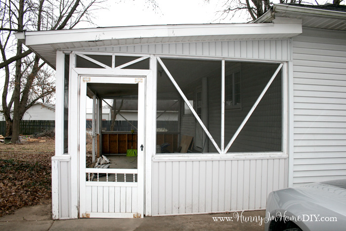 Follow along with us as we build our DIY home addition. Check out the demolition phase at www.hunnyimhomediy.com.