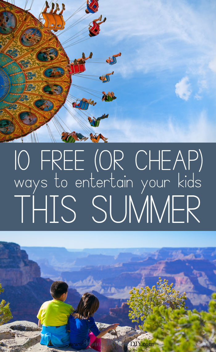 Check out these 10 ways to entertain your kids this summer and leave a comment with your own ideas at hunnyimhomediy.com!