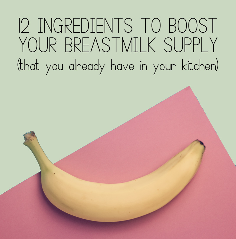 Increase your breastmilk supply with these 12 common ingredients and gluten free recipe ideas from Hunny I'm Home