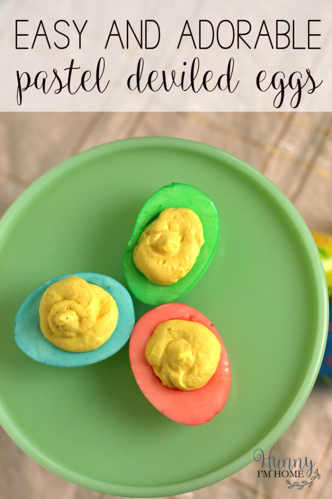 Pastel deviled eggs | rainbow deviled eggs | dyed deviled eggs | colored deviled eggs | colorful deviled eggs | Easter deviled eggs | deviled eggs for Easter #Easter #deviledeggs