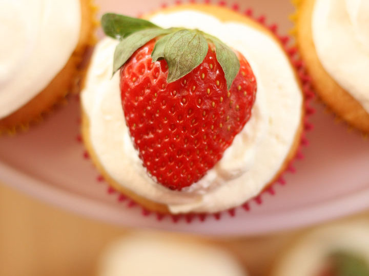 Image for Strawberries and Cream Gluten Free Cupcakes
