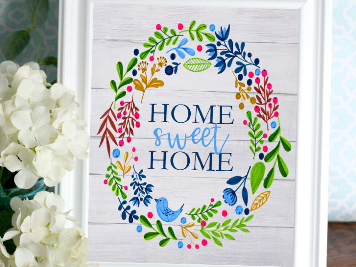 I love this beautiful free printable farmhouse wall art from Hunny I'm Home DIY | free printable farmhouse decor | free printable farmhouse style decor | free farmhouse printable | free farmhouse style printable | free farmhouse printables | free home decor printable | free home decor printables #farmhouse #freeprintable