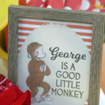 This Curious George birthday party from Hunny I'm Home DIY is so cute! | Curious George party | Curious George party decorations | Curious George party food | Curious George birthday party decorations | Curious George birthday party food | vintage Curious George party | vintage Curious George birthday party | Curious George printable | Curious George free printable | Curious George printables | Curious George free printables | first birthday party ideas #partyplanning #firstbirthday