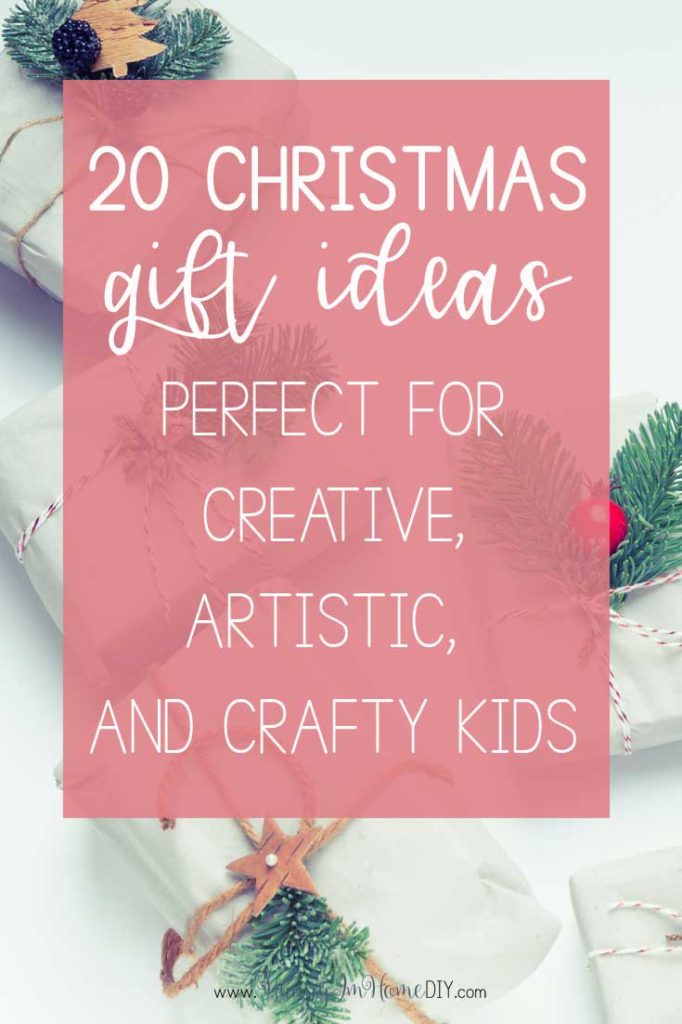 You'll love this list of Christmas gift ideas for crafty kids from Hunny I'm Home DIY | Christmas gift ideas for kids | gift ideas for kids who like to draw | gift ideas for kids who like to craft | gift ideas for creative kids | gift ideas for creative boys | gift ideas for creative girls | gift ideas for toddlers | educational gift ideas | artistic gift ideas #christmas #giftideas