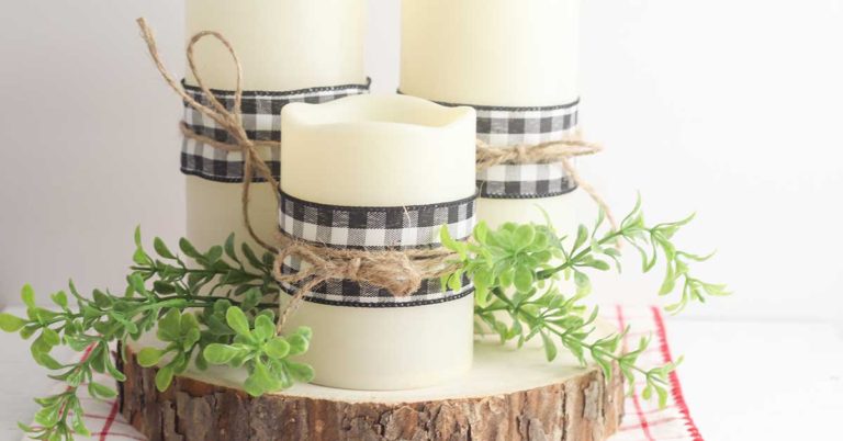 Simple DIY Farmhouse Decor Candle Hack