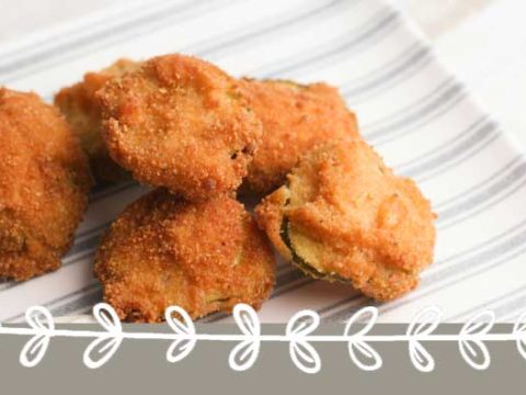 This recipe for gluten free fried pickles is delicious and simple! It's one of the best gluten free fried pickles recipes and makes a delicious gluten free appetizer recipes. You'll love the tangy crunch of these gluten free fried pickles simple -- add it to your list of gluten free appetizer ideas today! #glutenfree