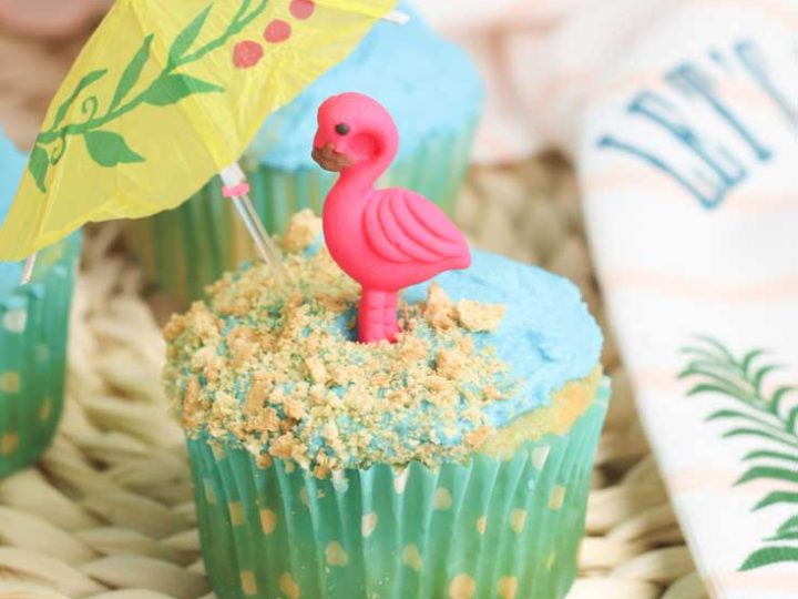 Decorated Beach Cupcakes