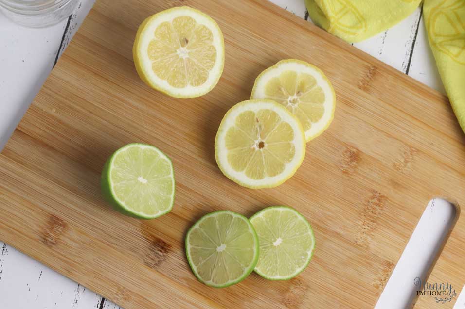 sliced lemons and limes