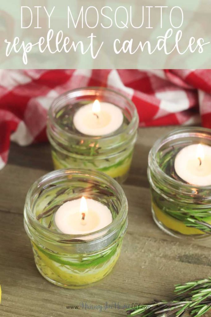 DIY mosquito repellent candles