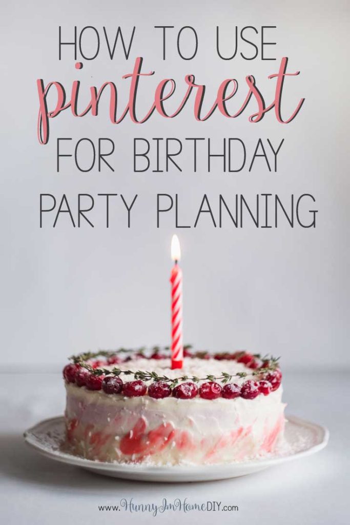 Using Pinterest for kids party planning is a great way to throw awesome kids birthday parties!