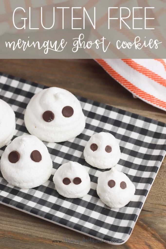 gluten free meringue ghost cookies