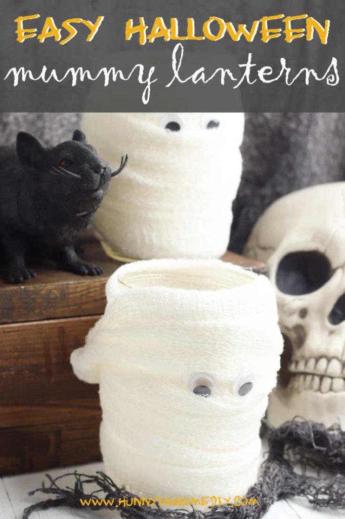 Easy Halloween Mummy Lanters