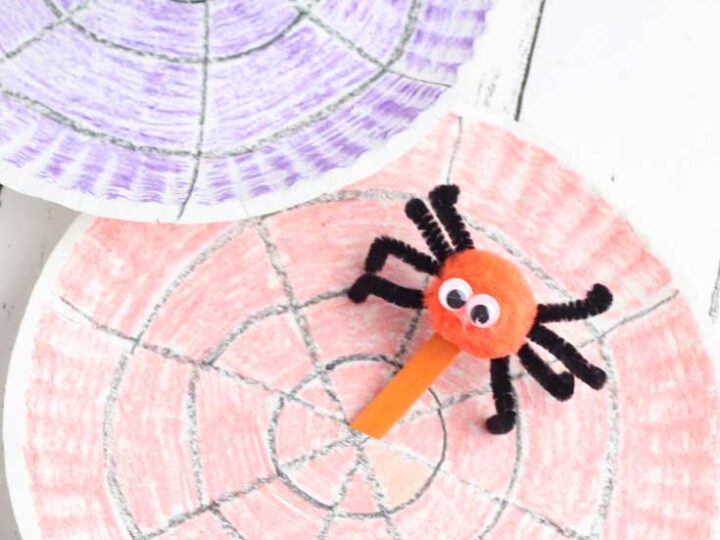 Paper Plate spider craft for kids