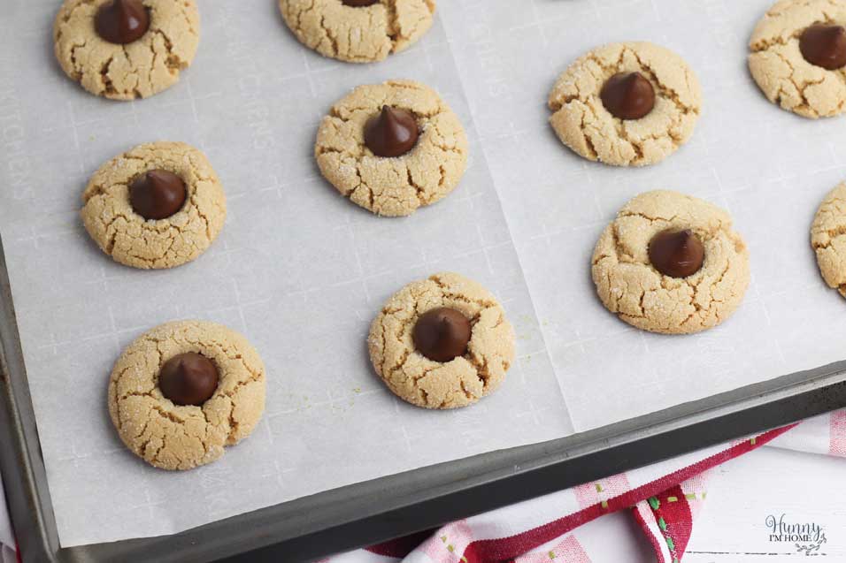 Add chocolate candies to the cookies