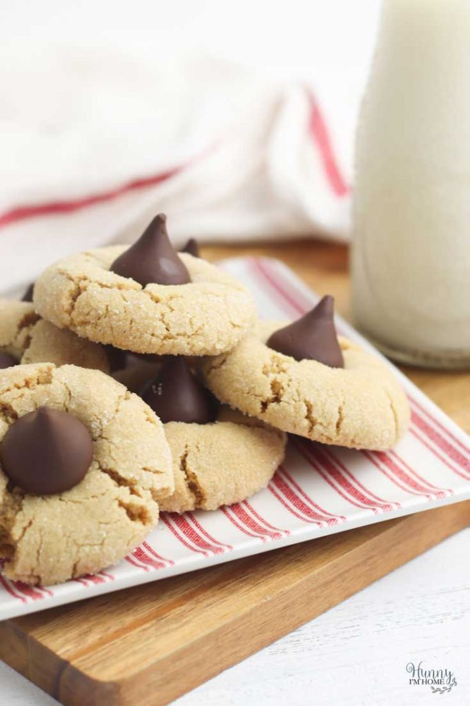 Finished gluten free peanut butter blossoms