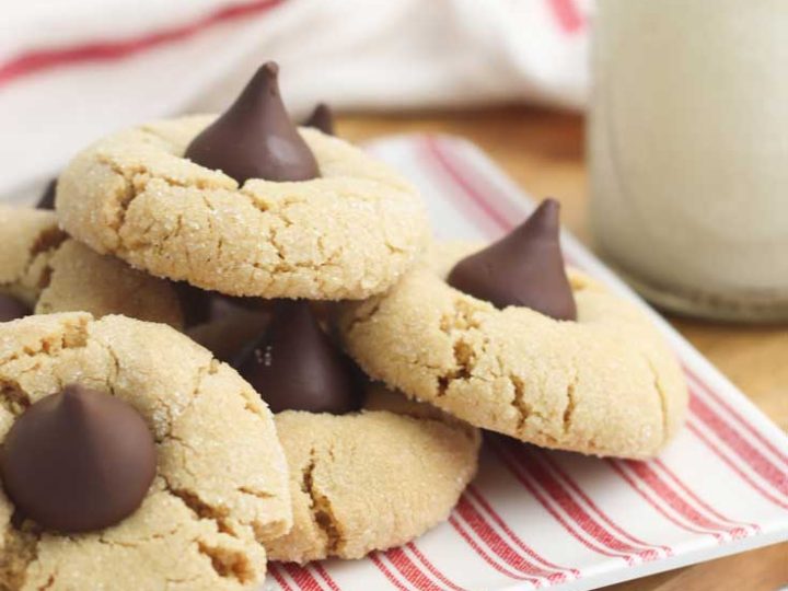 Finished gluten free peanut butter blossoms