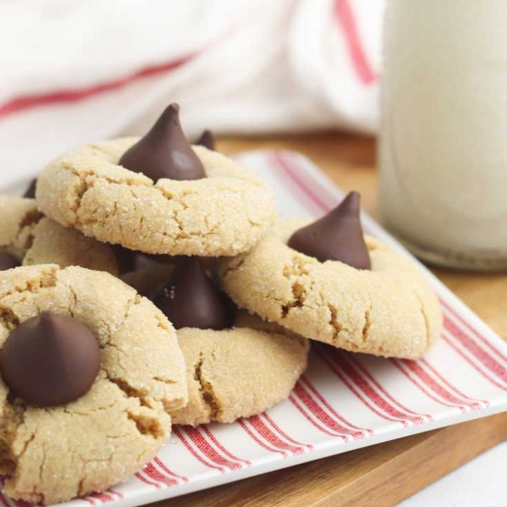 Finished gluten free peanut butter blossoms