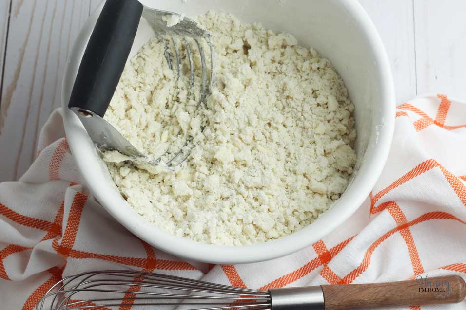 Use pastry blender for gluten free pie crust
