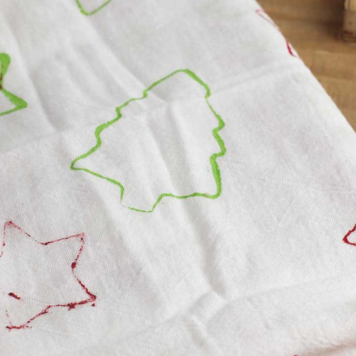 Cookie Cutter Stamped Tea Towels