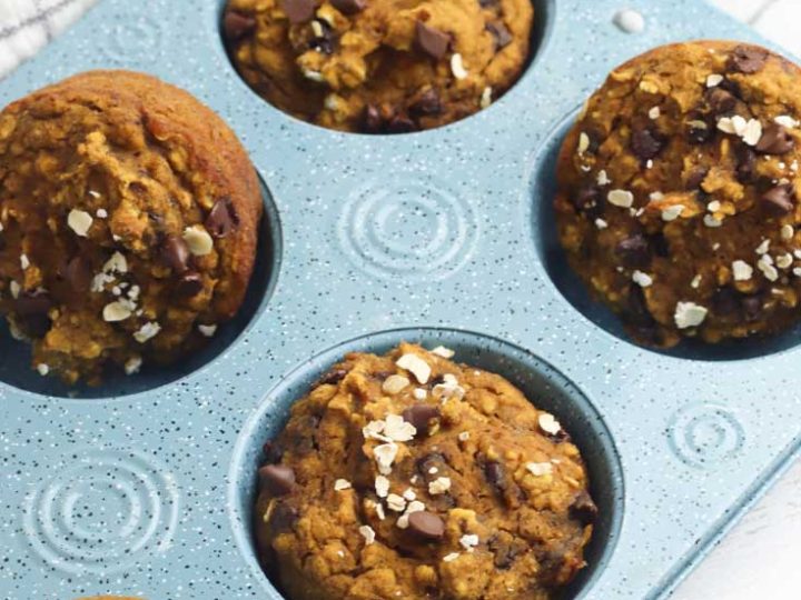 Baked gluten free pumpkin muffins