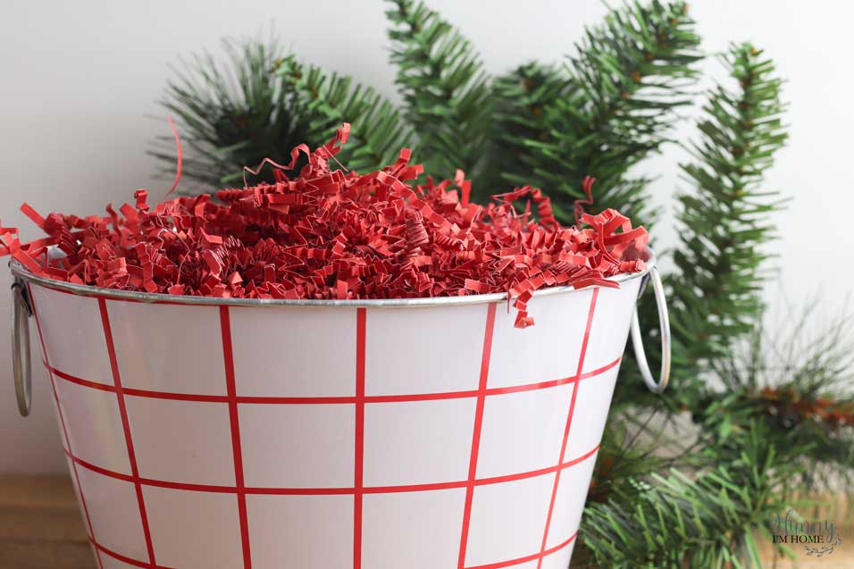 Fill basket with filler