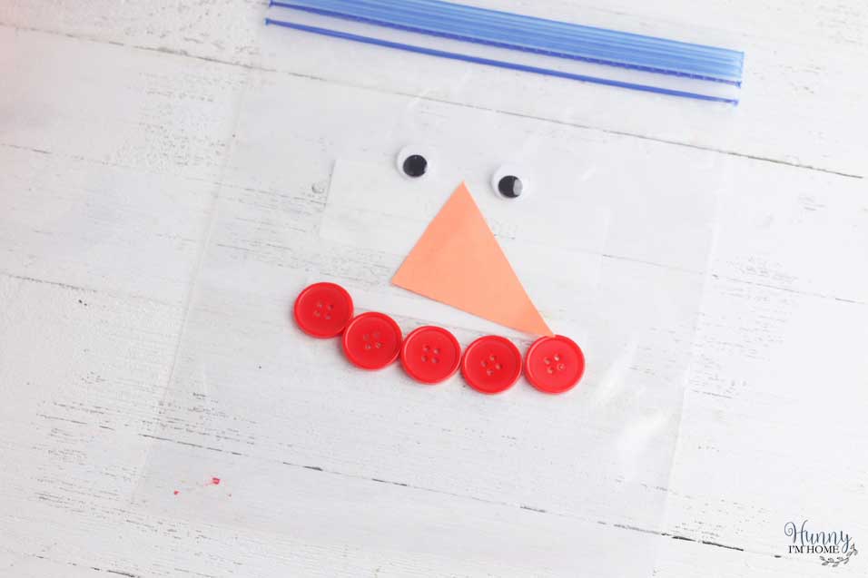 Make a smile with buttons