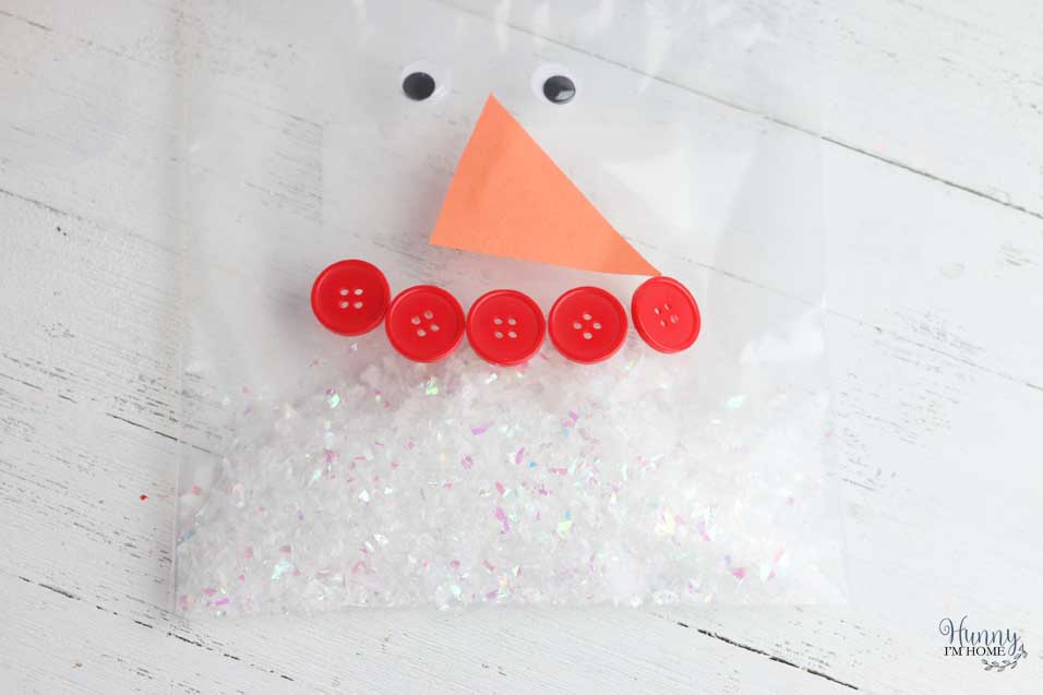 Add glitter snowflakes