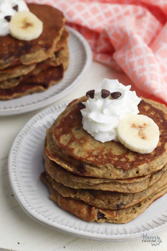 Finished banana oat pancakes