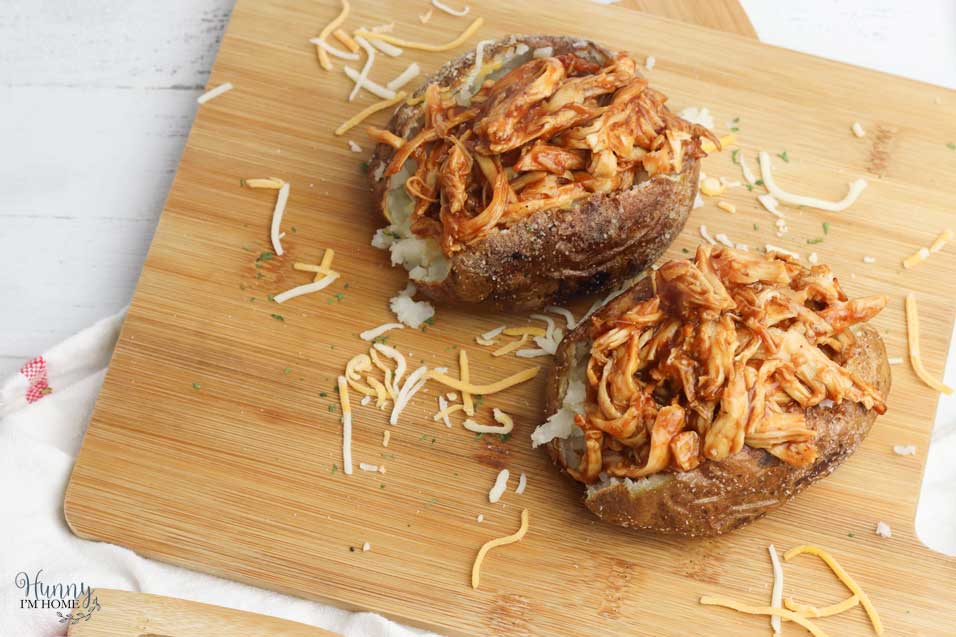 Stuff with BBQ turkey