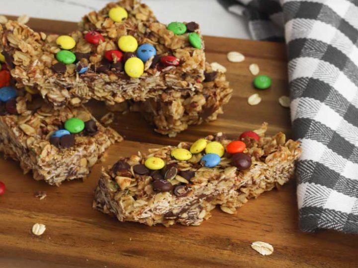 Recipe for peanut butter granola bars
