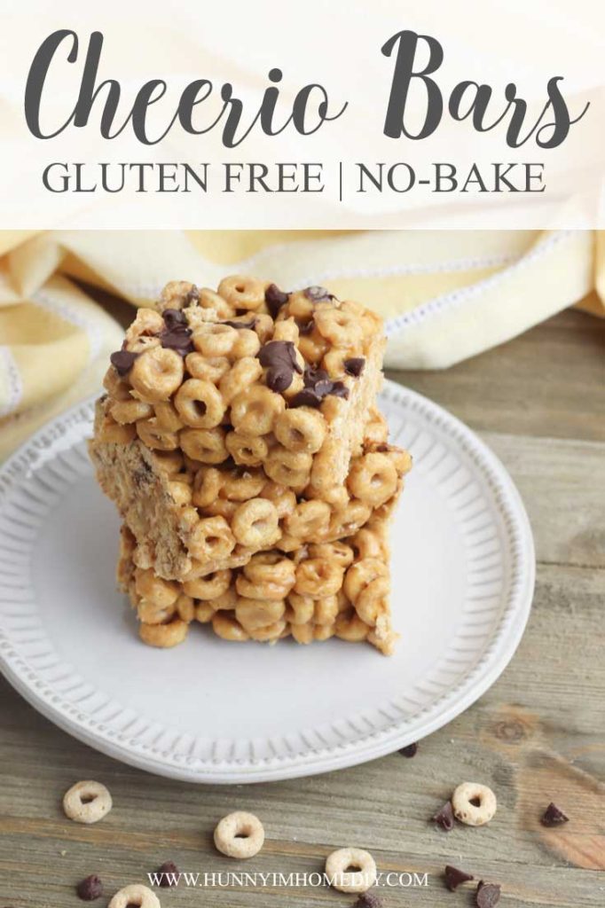 Gluten free no bake cheerio bars