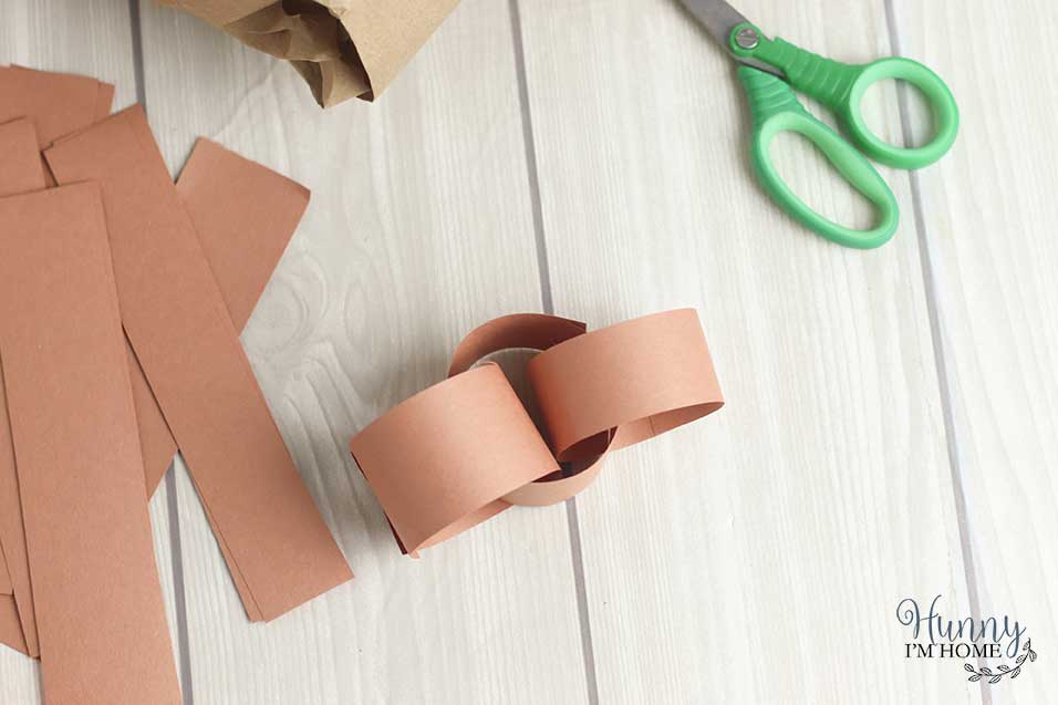 Link paper to make arms and leggs