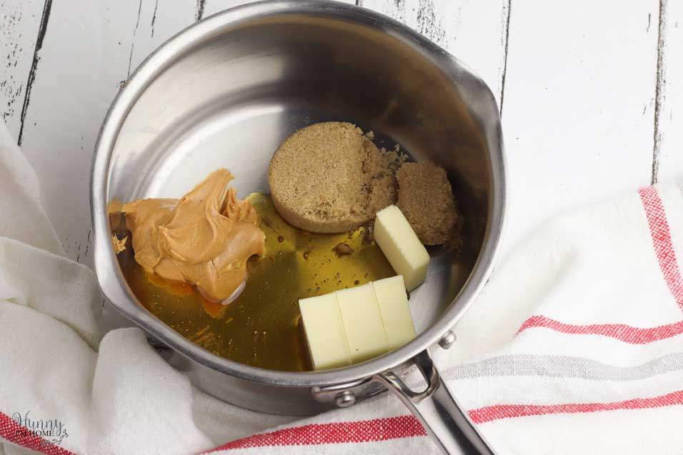Make the peanut butter sauce