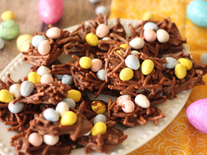 Image for Simple Chocolate Bird's Nests with Cookie Butter