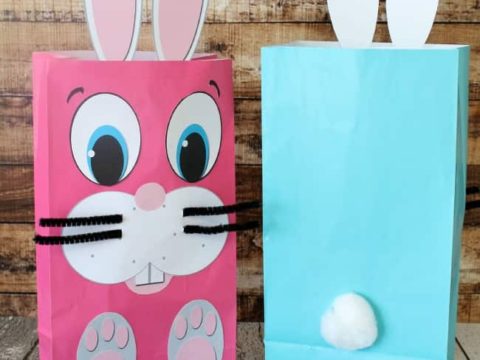 Image for Easter Bunny Bag Printables (Free)