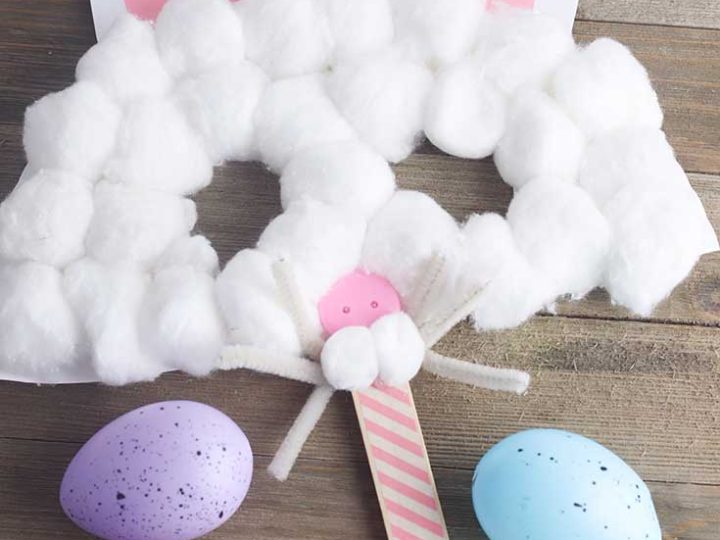 Popsicle stick bunny craft