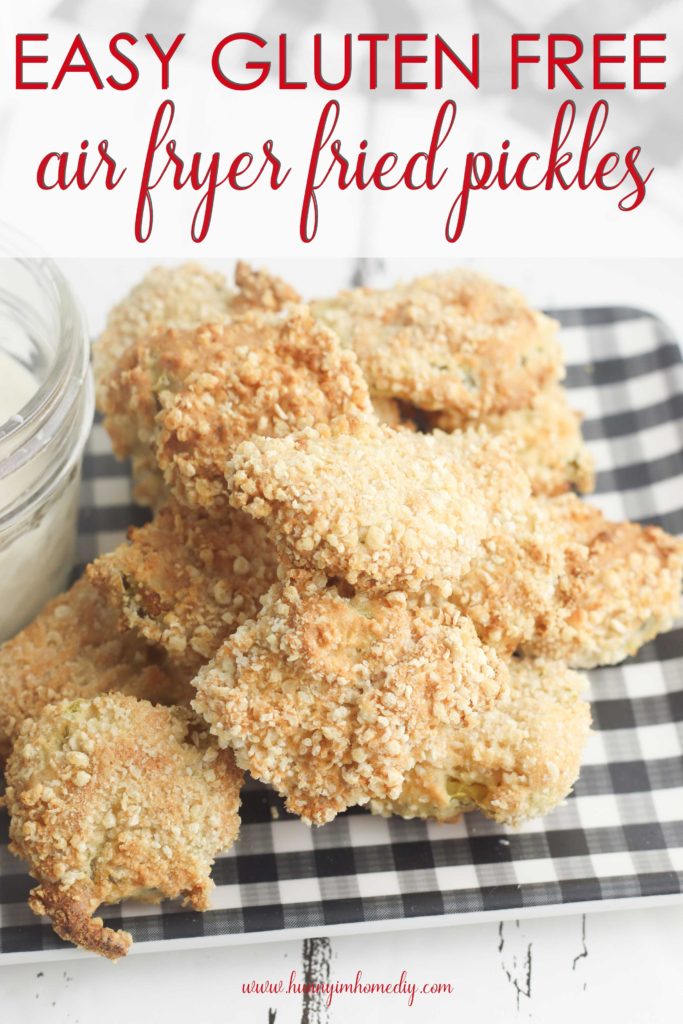 Easy gluten free air fryer fried pickles