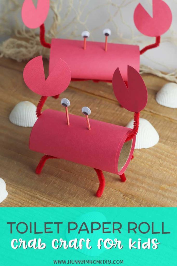 Toilet Paper Roll Crab Craft for Kids