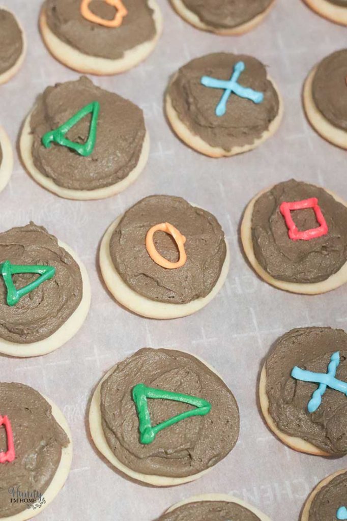 Decorated video game party food