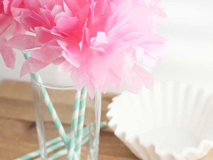 Coffee Filter Flowers DIY Mother's Day Gift