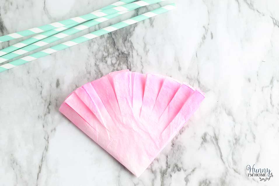 Cut strips into the coffee filters