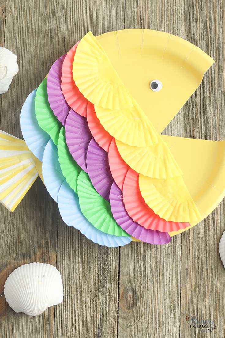 Paper Plate Fish Preschool  Beach Craft  Hunny I m Home