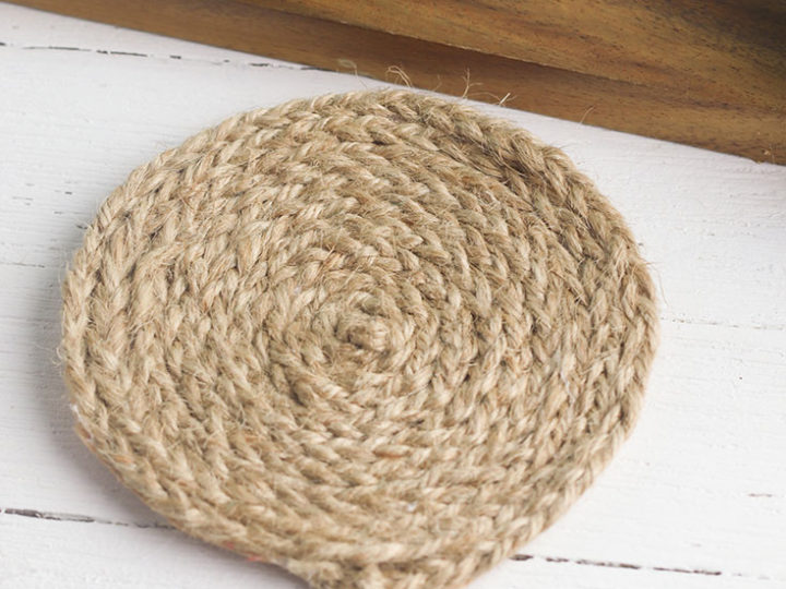 DIY Farmhouse Jute Coasters