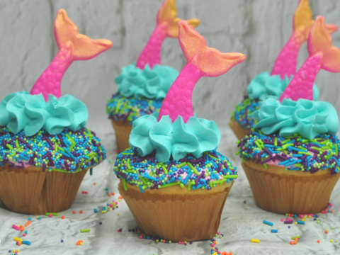 Image for How to Make Mermaid Tail Cupcakes