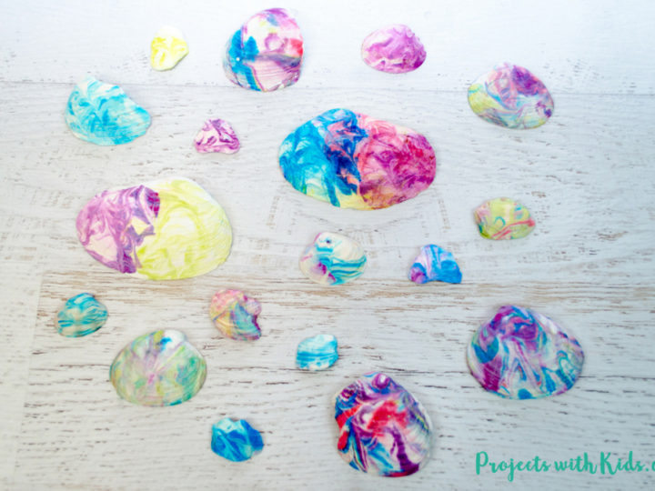 Image for Easy Marbled Seashell Art for Kids