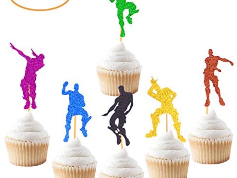 Image for Glitter Fortnite Cupcake Toppers