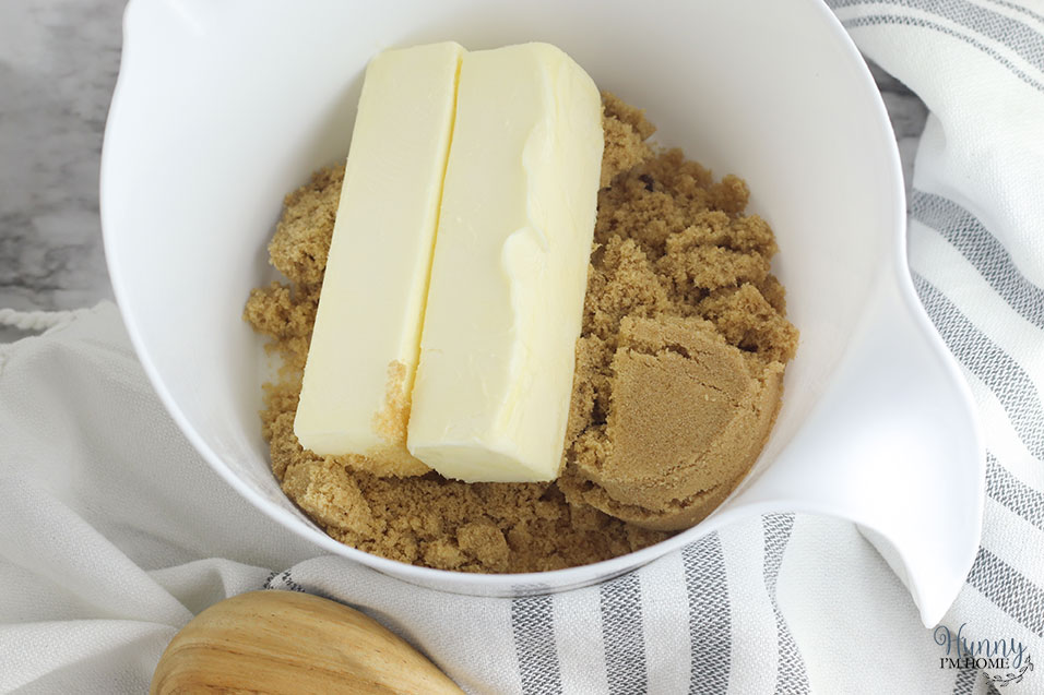 Cream the butter and sugar together