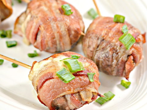 Image for Bacon Wrapped Cheeseburger Lollipops! – Keto Appetizer Recipe