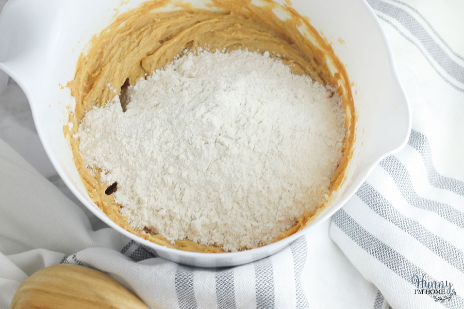 Stir in theh gluten free baking flour